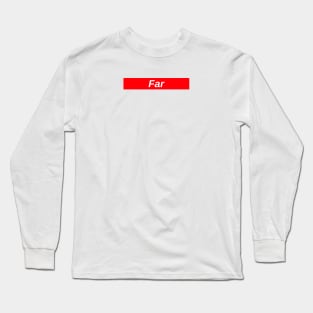 Far // Red Box Logo Long Sleeve T-Shirt